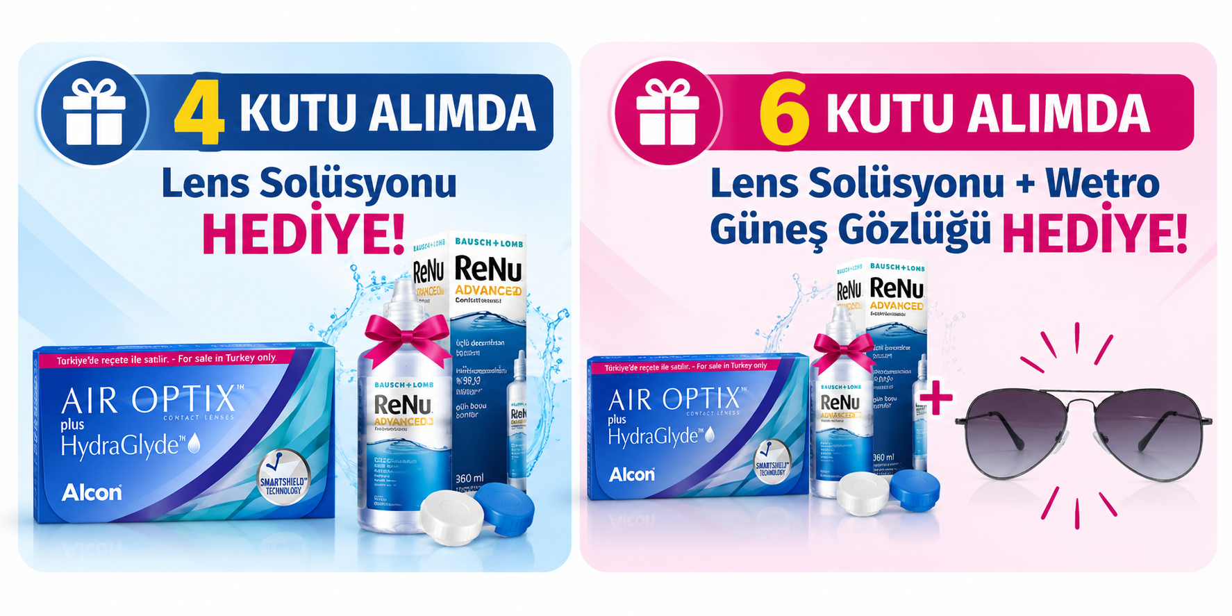 4 ve 6 Kutu Alımında Hediye Kampanyası