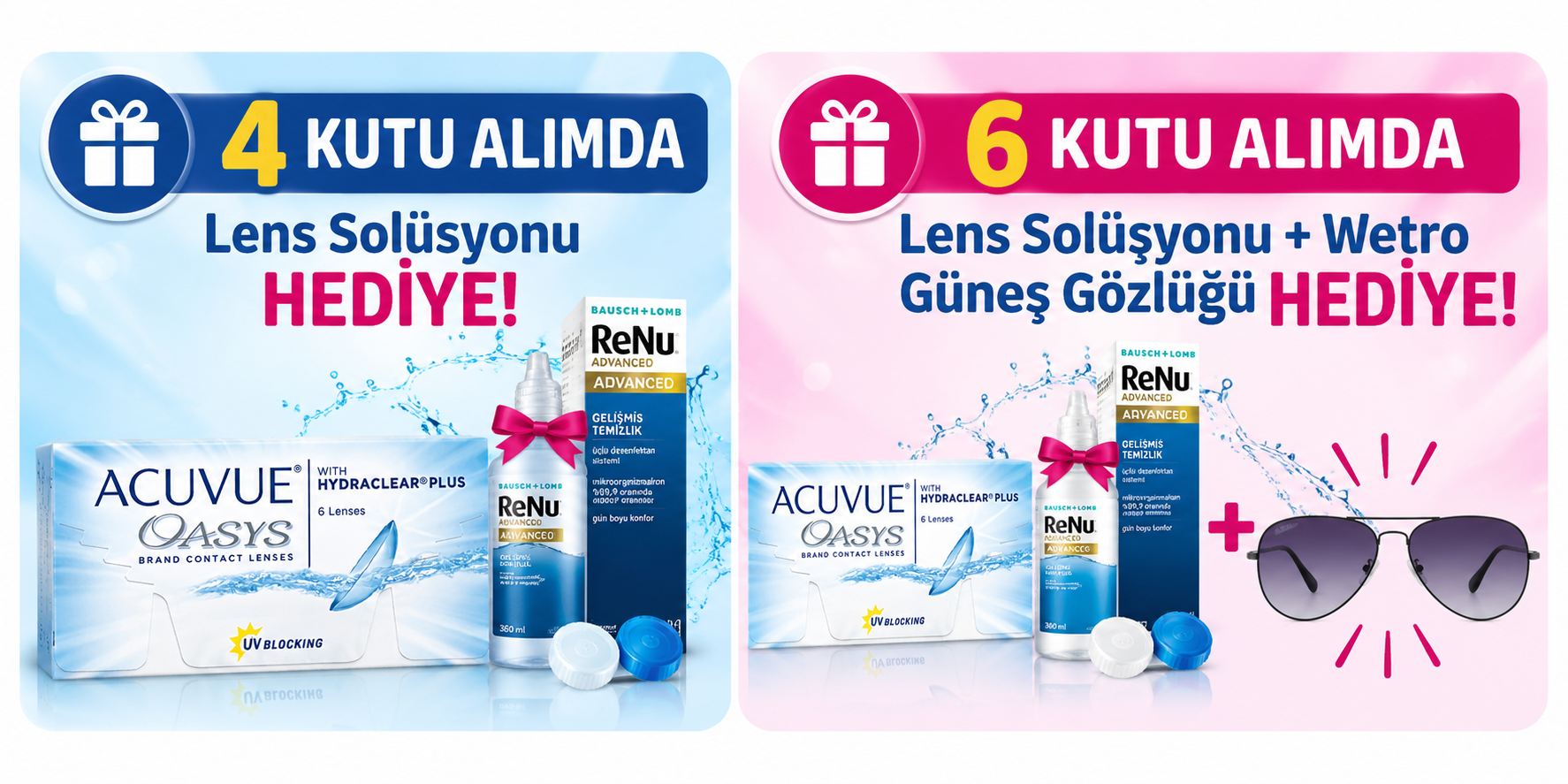 4 ve 6 Kutu Alımında Hediye Kampanyası