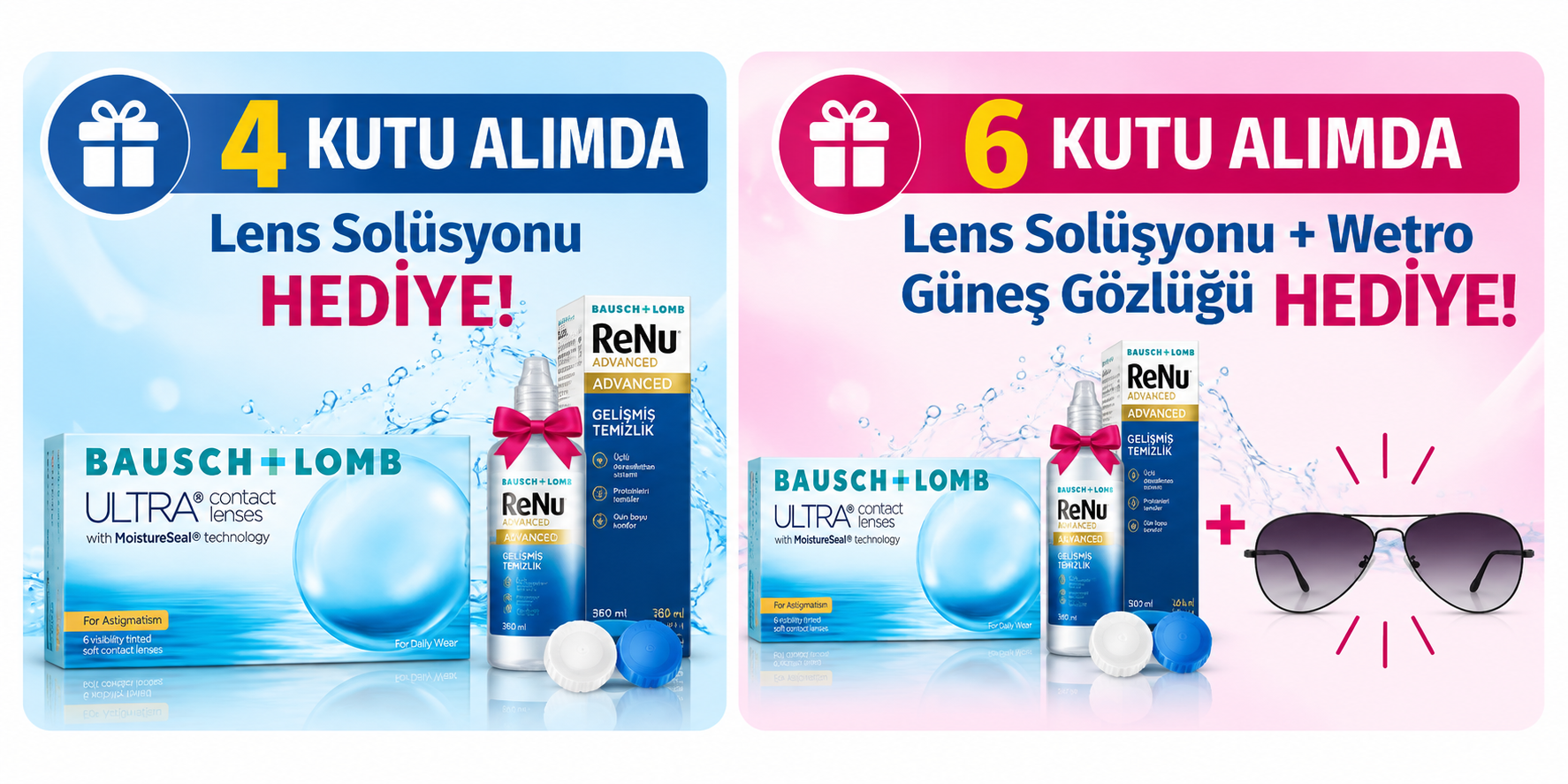 4 ve 6 Kutu Alımında Hediye Kampanyası