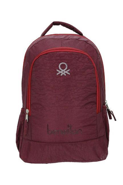 Benetton Okul Sırt Çantası Bordo 70016