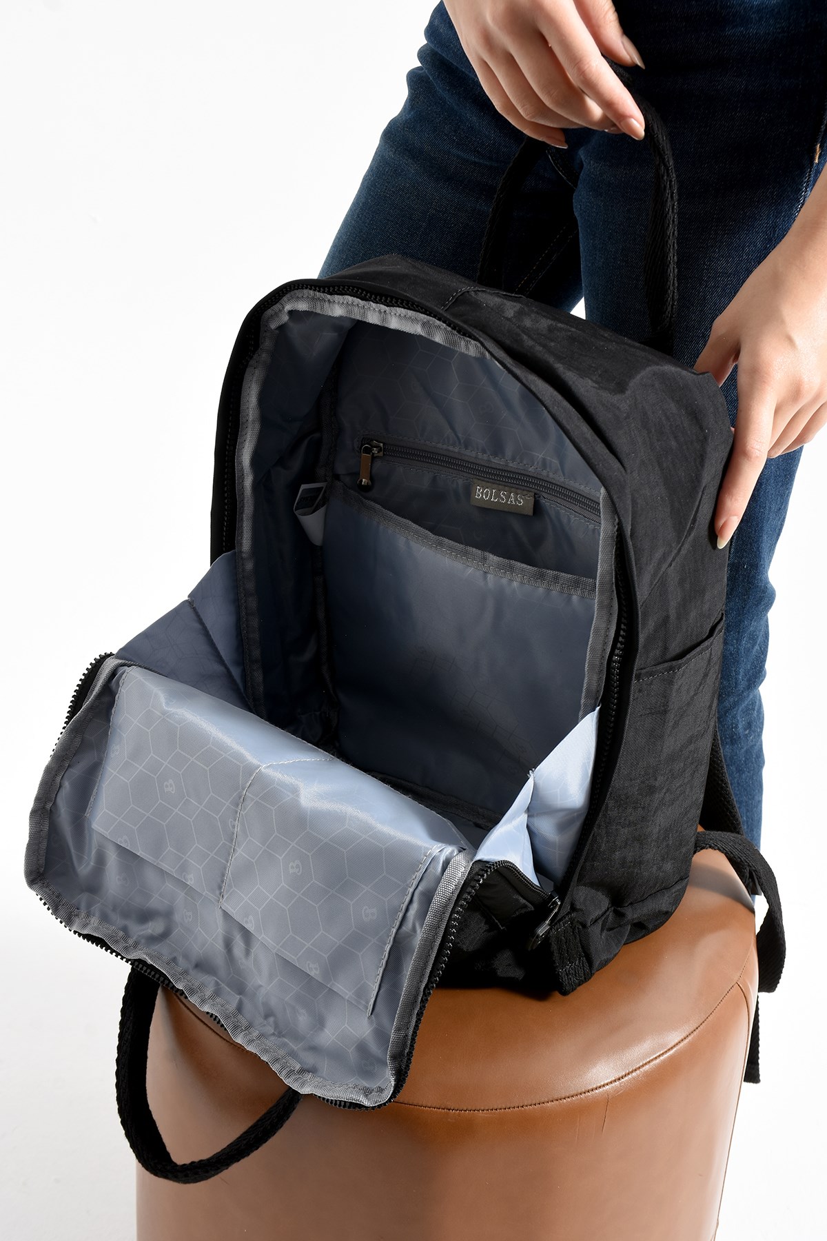 Bolsas Kadın Okul Sırt Çanta Siyah 1088