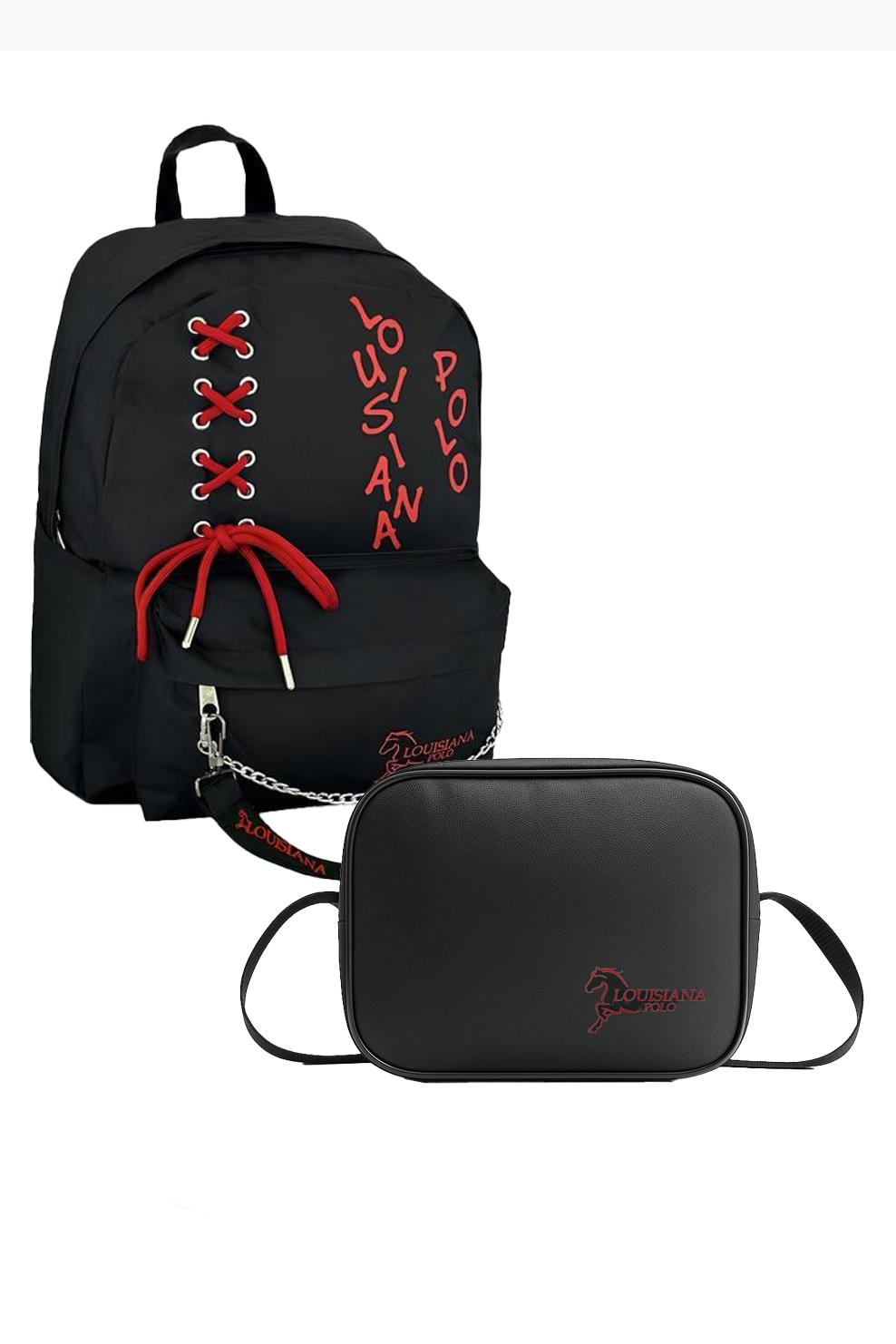Louisiana Polo Okul Seti – Sırt Çantası + Termal Beslenme Kırmızı 1141