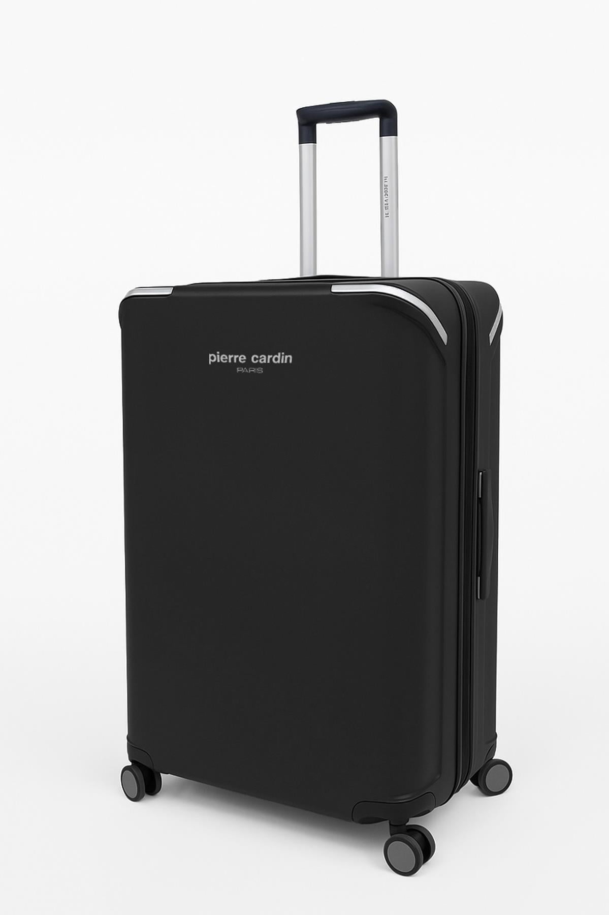 Pierre Cardin Orta Boy %100 Polipropilen Valiz Siyah 04PC7090
