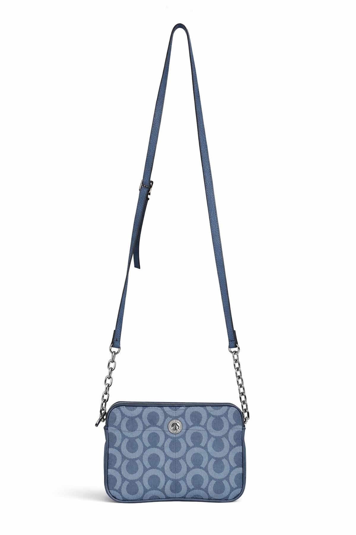 U.S. Polo Assn. Çapraz Askılı Kadın Çanta Denim Us23217