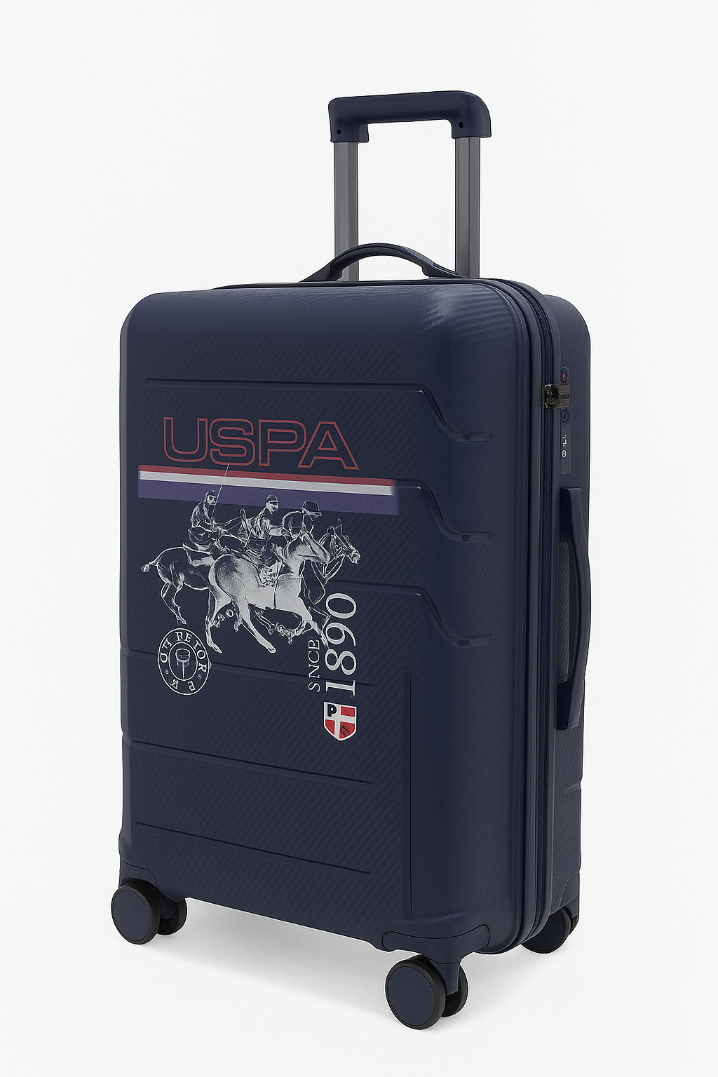 U.S. Polo Assn. Orta Boy %100 Polipropilen Valiz Lacivert 24053