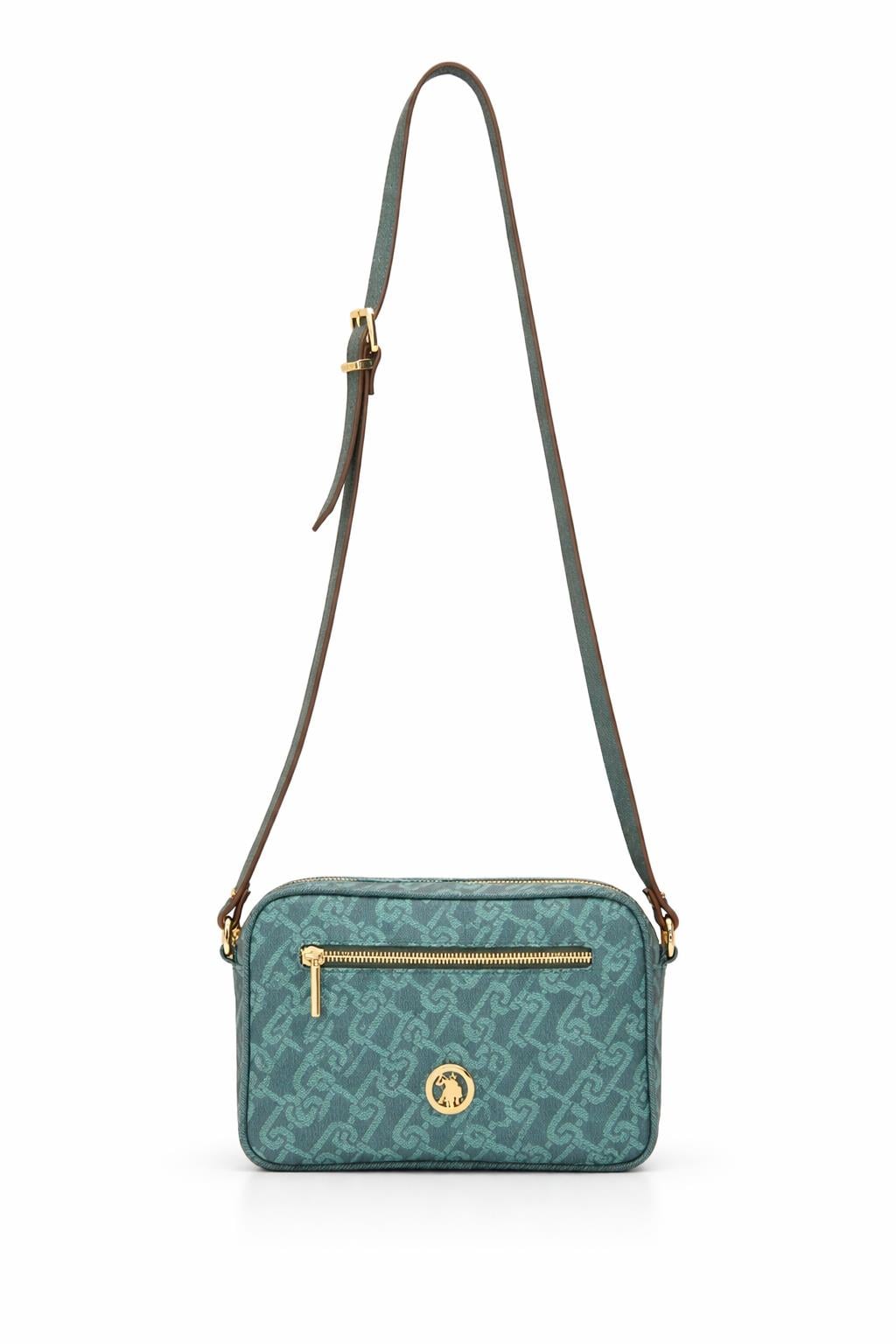 U.S. Polo Assn. Çapraz Askılı Kadın Çanta Petrol Us23522