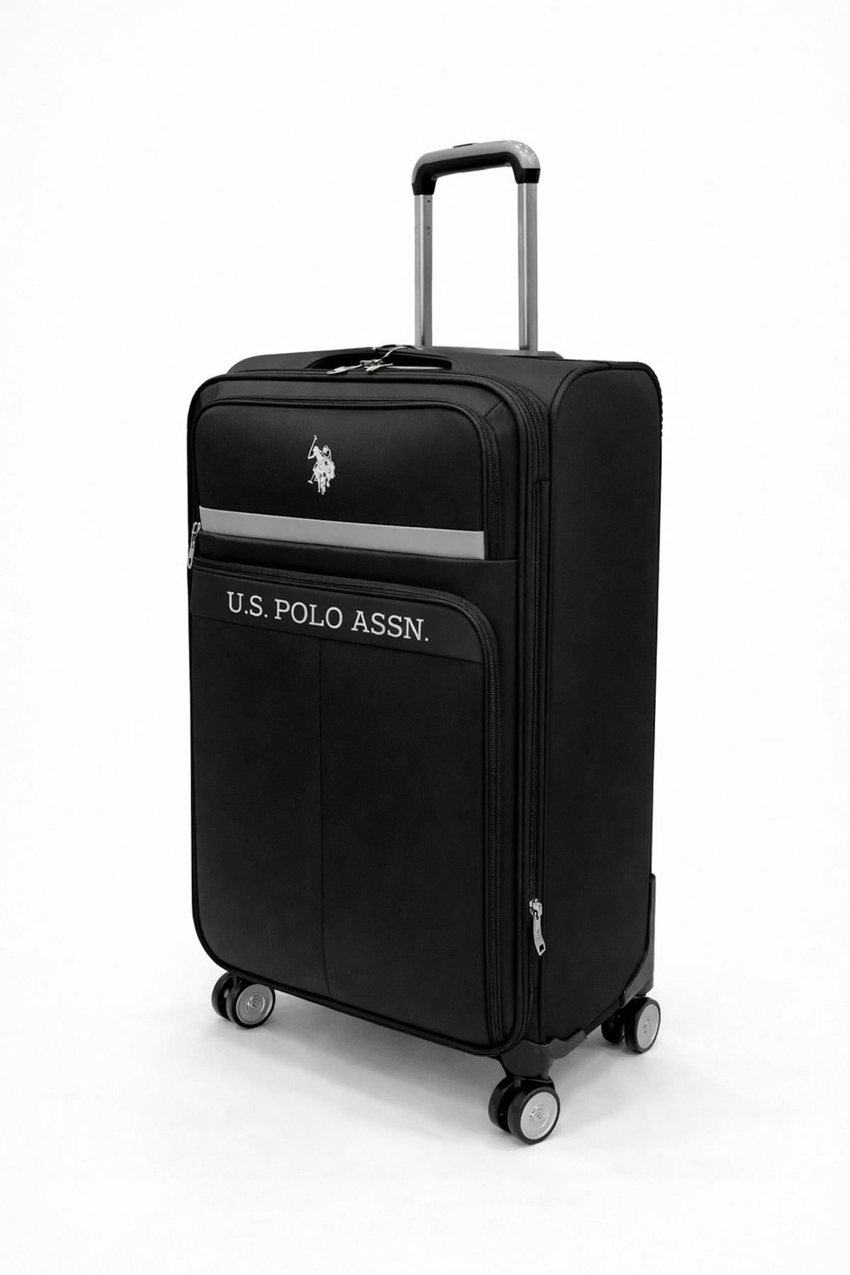 U.S. Polo Assn. Hafif Lüx Kumaş Kabin Boy Valiz Siyah 26050