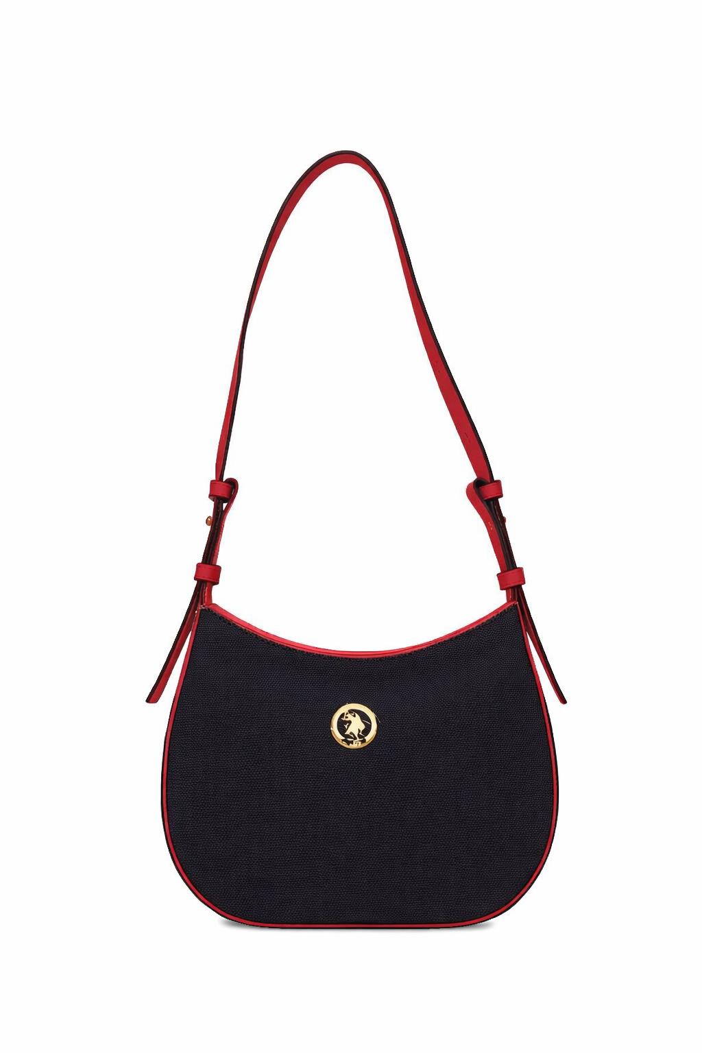 U.S. Polo Assn. Kadın Omuz Çanta Lacivert-Kırmızı Us25256