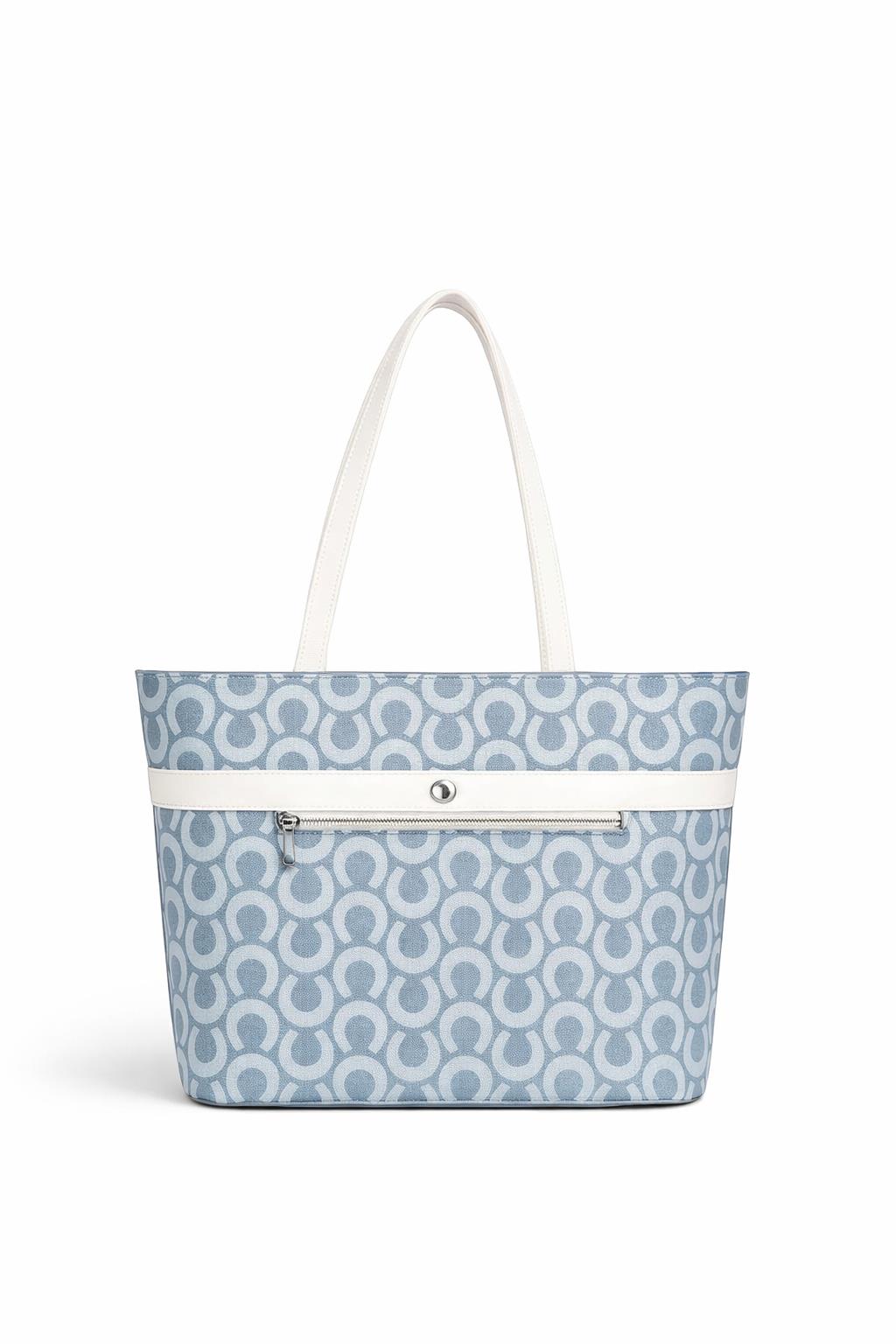 U.S. Polo Assn. Kadın Omuz Çanta Denim-Beyaz Us23202