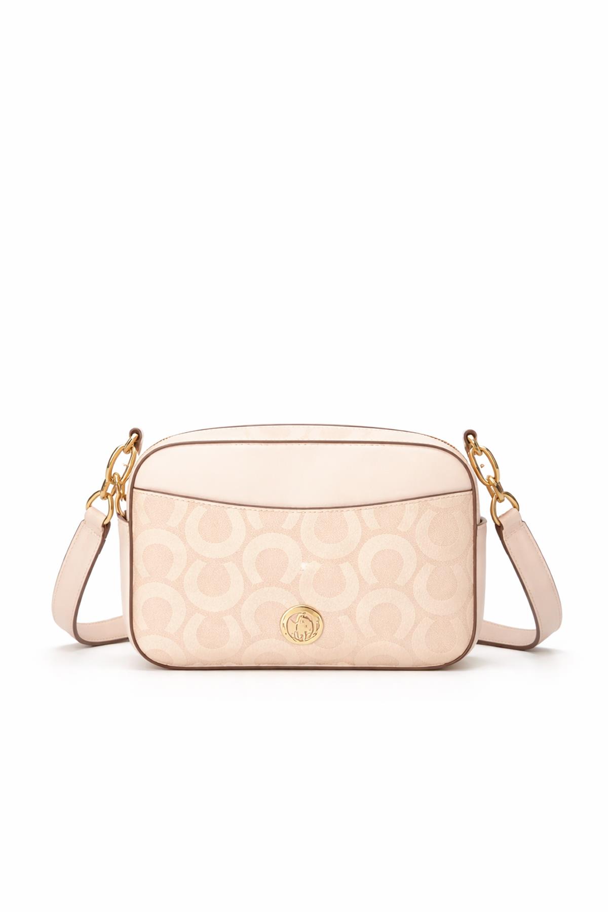 U.S. Polo Assn. Çapraz Askılı Kadın Çanta Bej Us24198