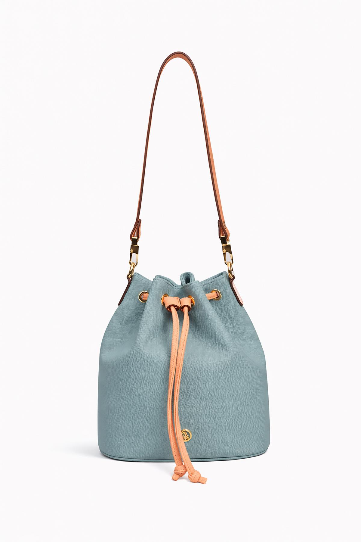 U.S. Polo Assn. Çapraz Askılı Kadın Çanta Çivit-Somon Us23260