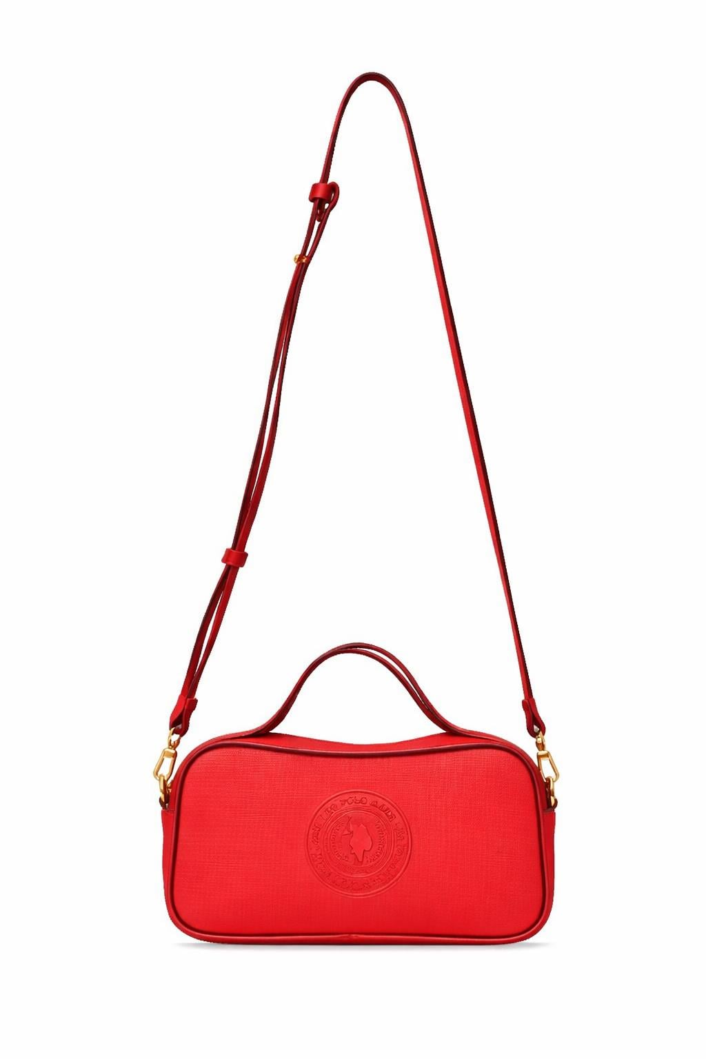 U.S. Polo Assn. Çapraz Askılı Kadın Çanta Kırmızı Us25270