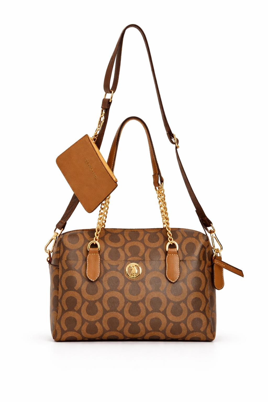 U.S. Polo Assn. Çapraz Askılı Kadın Çanta Kahve Us24203