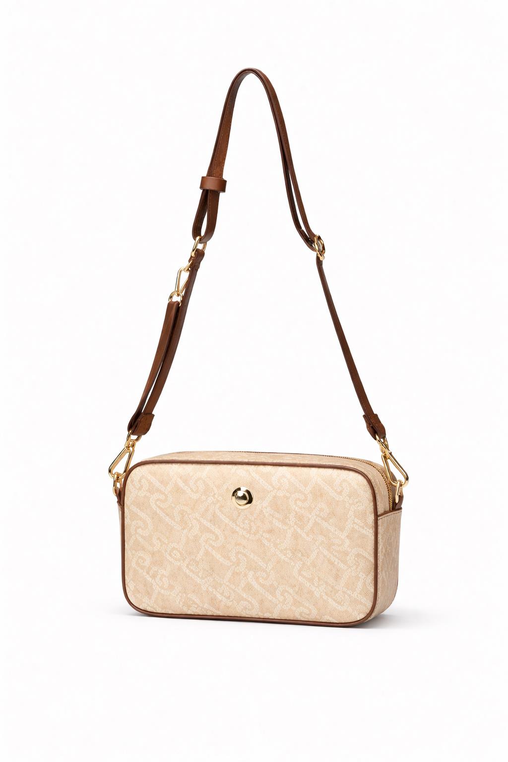 U.S. Polo Assn. Çapraz Askılı Kadın Çanta Bej Us24121