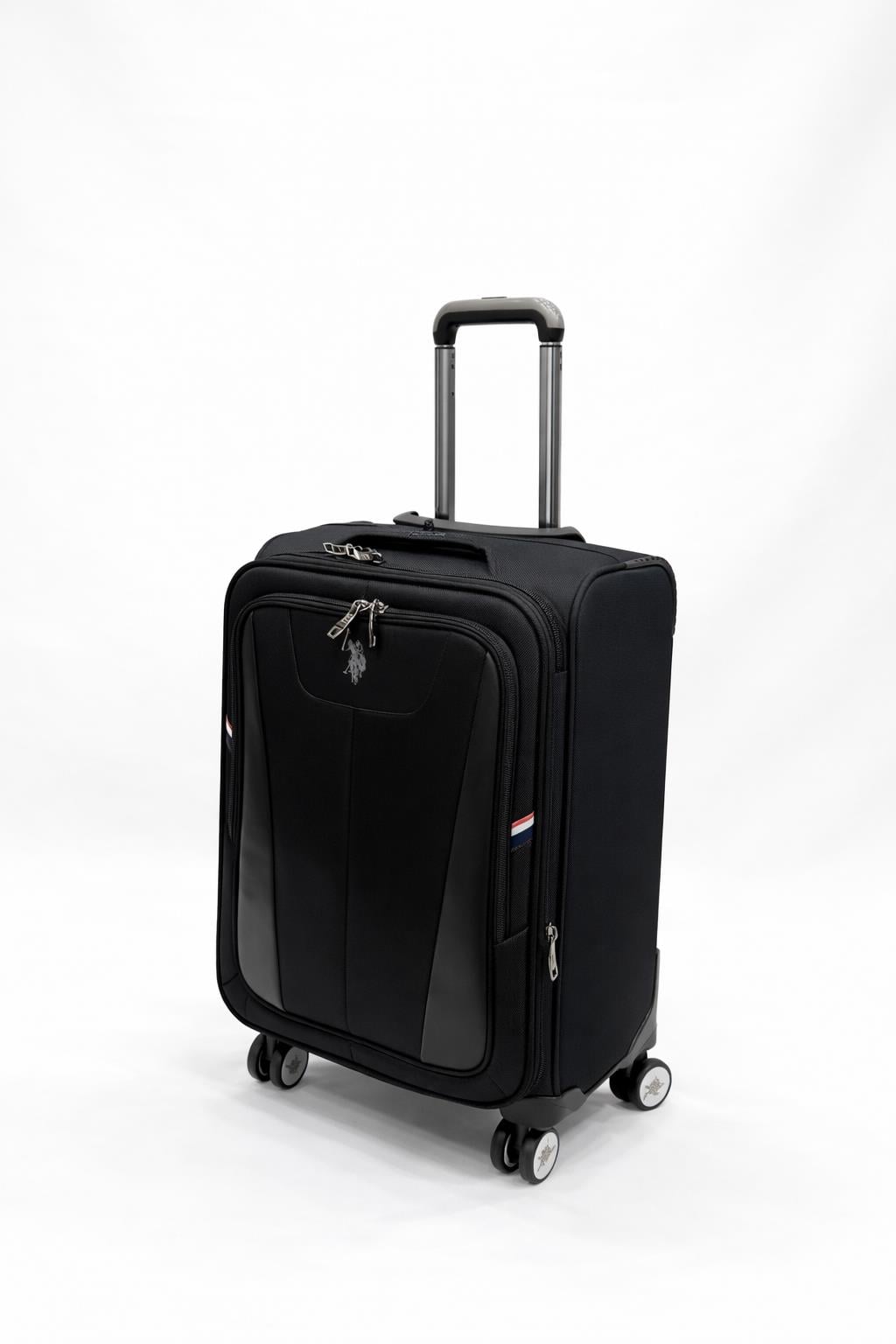 U.S. Polo Assn. Hafif Lüx Kumaş Kabin Boy Valiz Siyah 26045