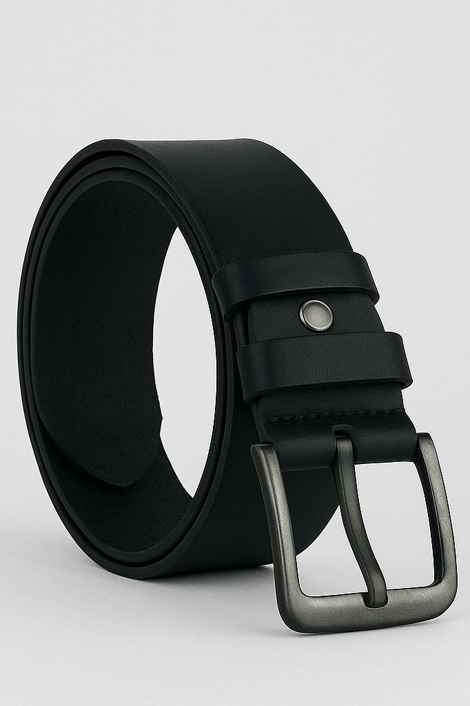 %100 Hakiki Deri Kemer Erkek Spor Kemer Siyah 0160