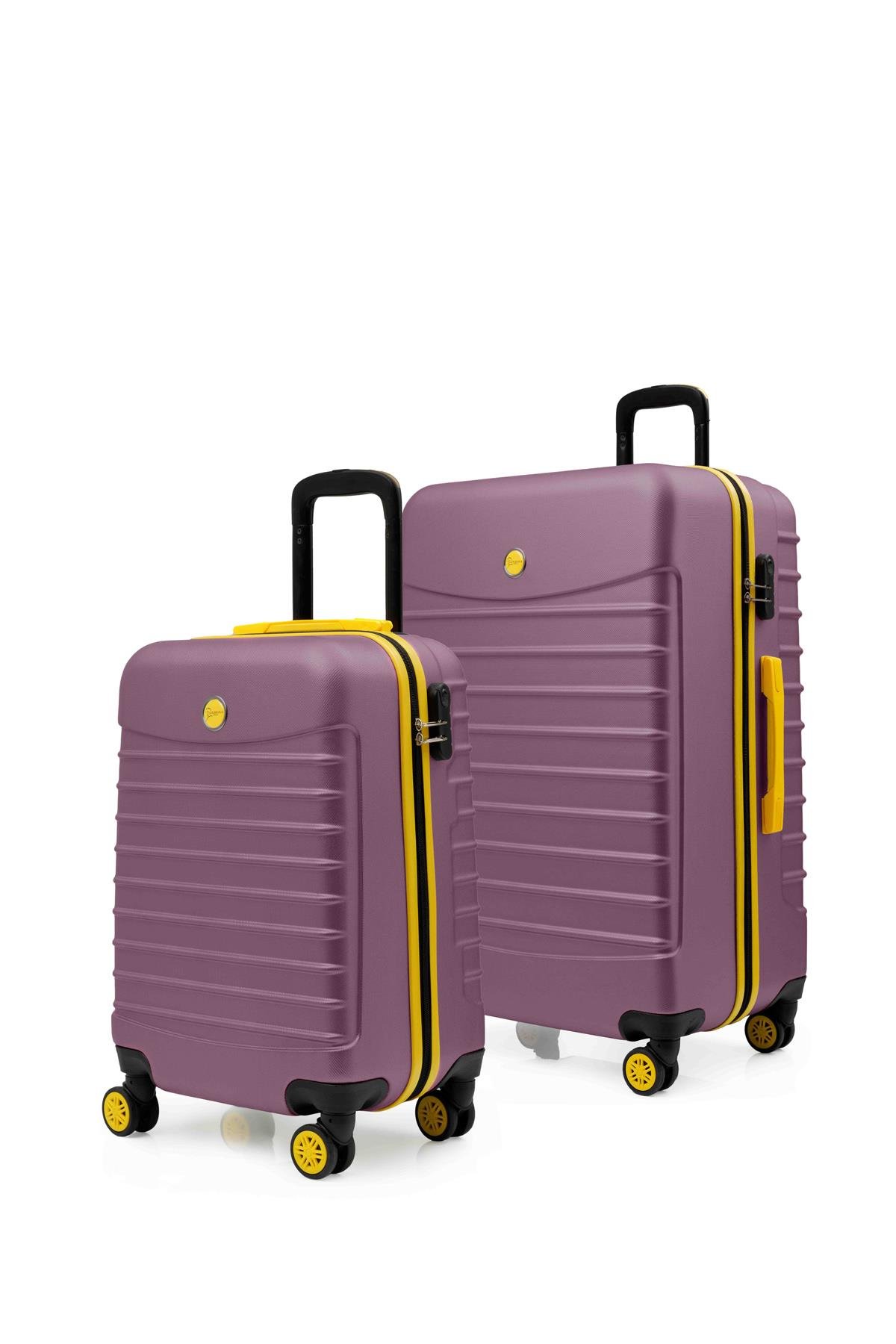 2'li Valiz Seti Büyük Boy - Kabin Boy Rose 1168