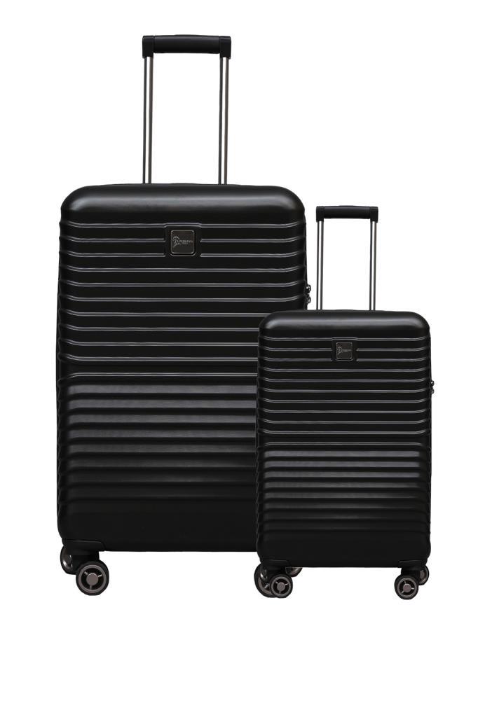 2'li Valiz Seti Polikarbon Büyük Boy – Kabin Boy Valiz Siyah 1811