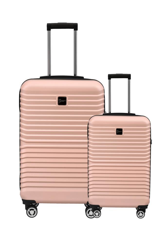 2'li Valiz Seti Polikarbon Büyük Boy – Kabin Boy Valiz Pudra 1811