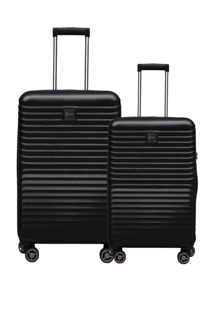 2'li Valiz Seti Polikarbon Büyük Boy – Orta Boy Valiz Siyah 1811