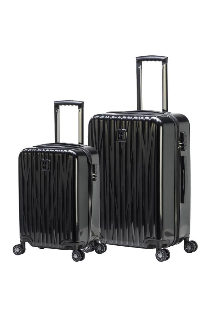 2'li Valiz Seti Polikarbon Orta Boy - Kabin Boy Valiz Siyah 1815