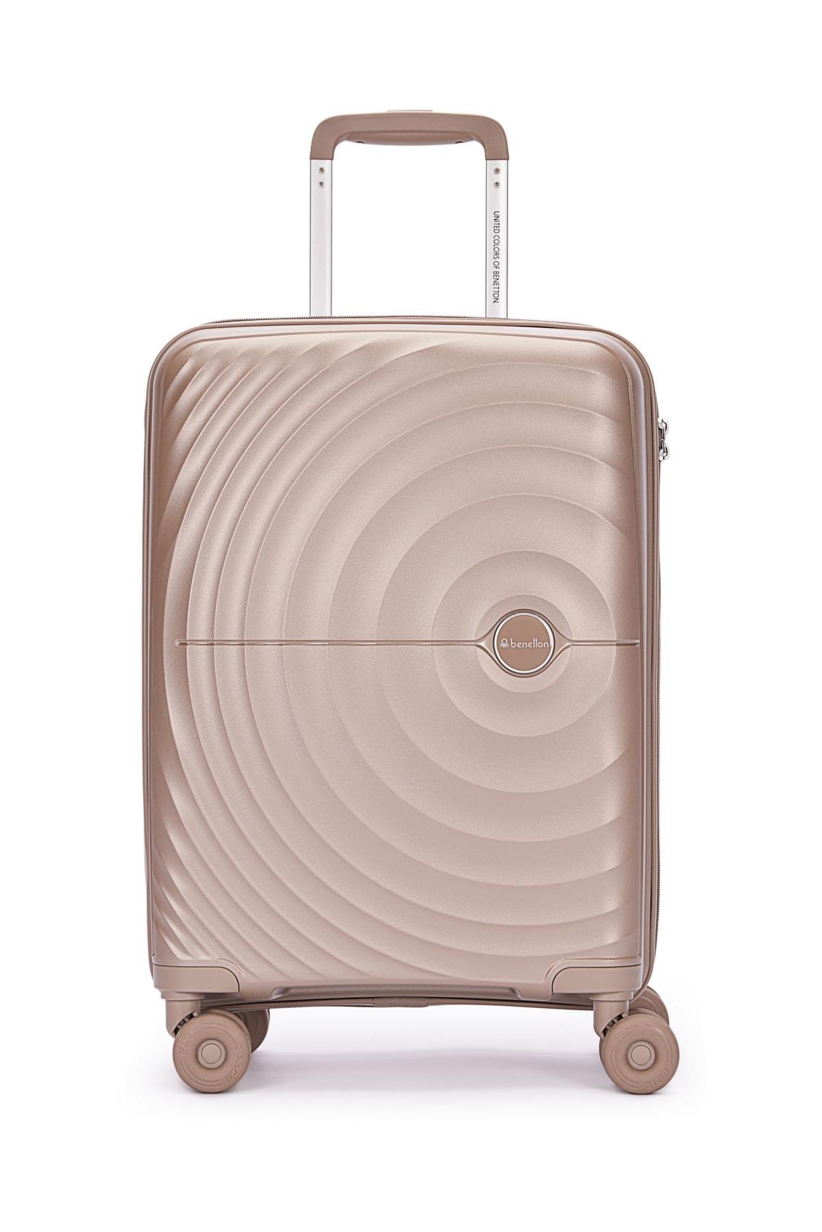 Benetton Kabin Boy %100 Polipropilen Valiz Şampanya 14Bnt8002