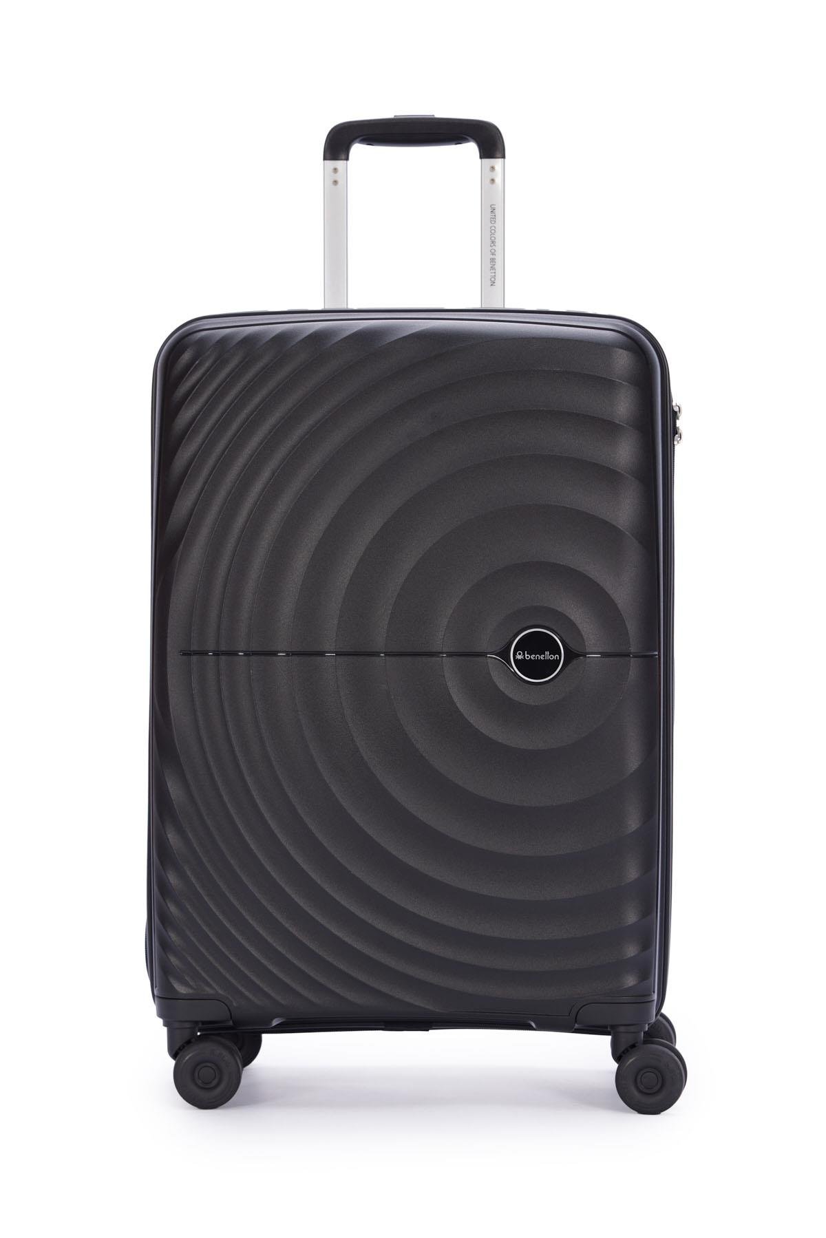 Benetton Orta Boy %100 Polipropilen Valiz Siyah 14Bnt8002