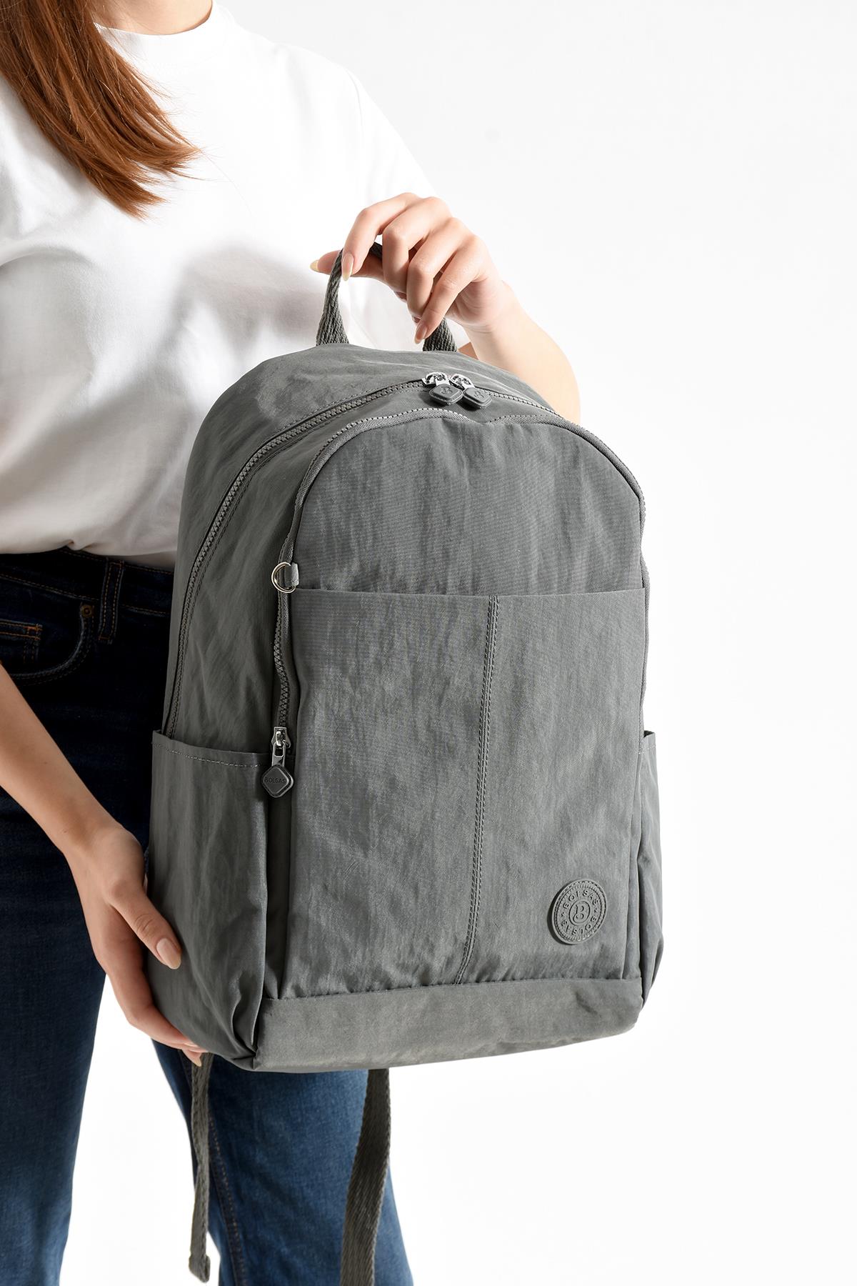 Bolsas Kadın Okul Sırt Çanta Gri 1089