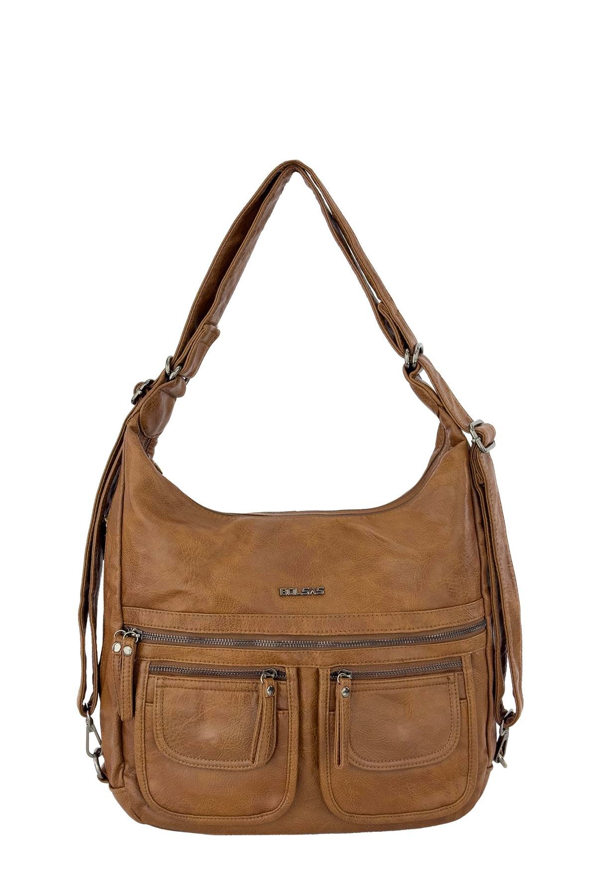 Bolsas Kadın Omuz ve Sırt  Çanta Taba 1038