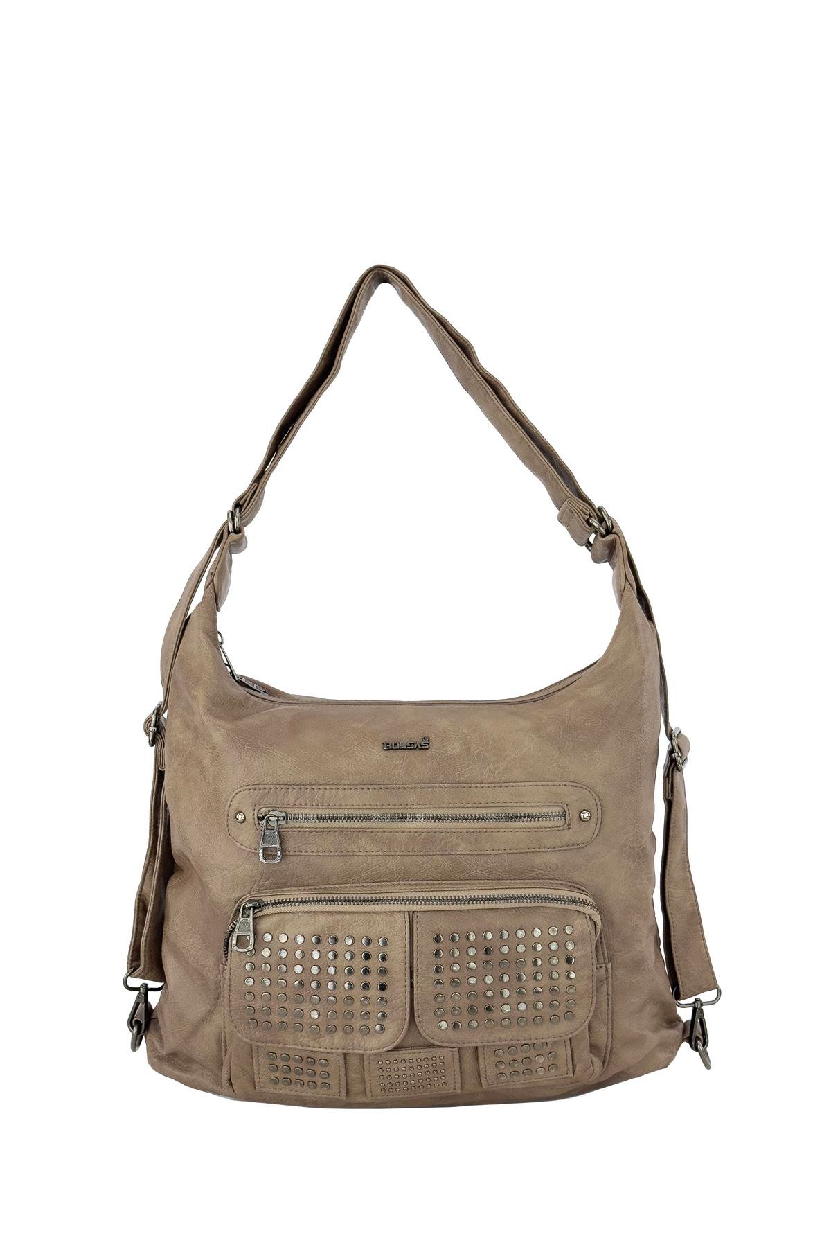 Bolsas Kadın Omuz ve Sırt  Çanta Vizon 1033