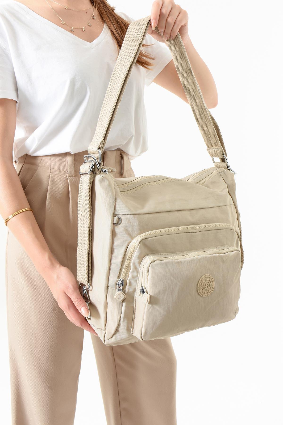 Bolsas Kadın Sırt Çanta Bej 1077