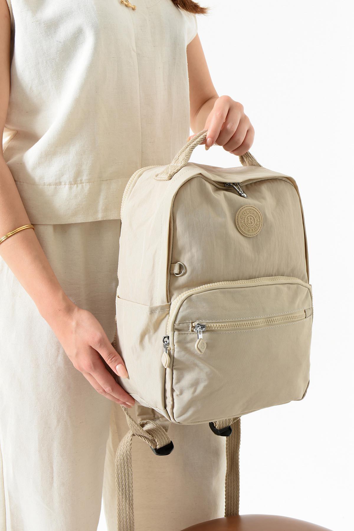 Bolsas Kadın Sırt Çanta Bej 1097