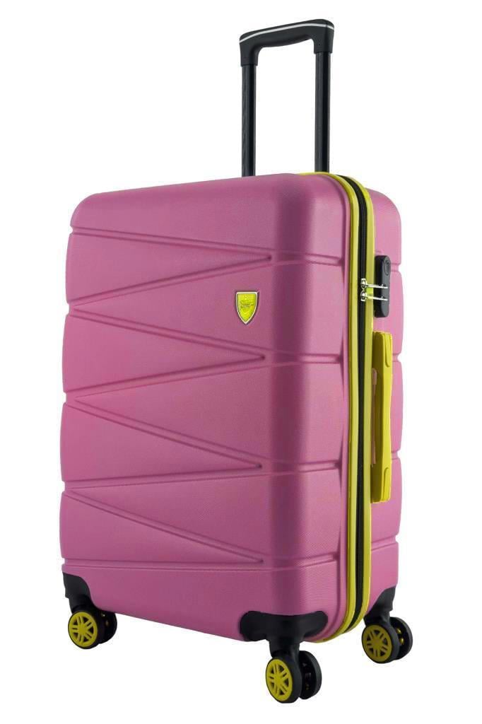 Büyük Boy Valiz 4x2 Teker Pembe 1164