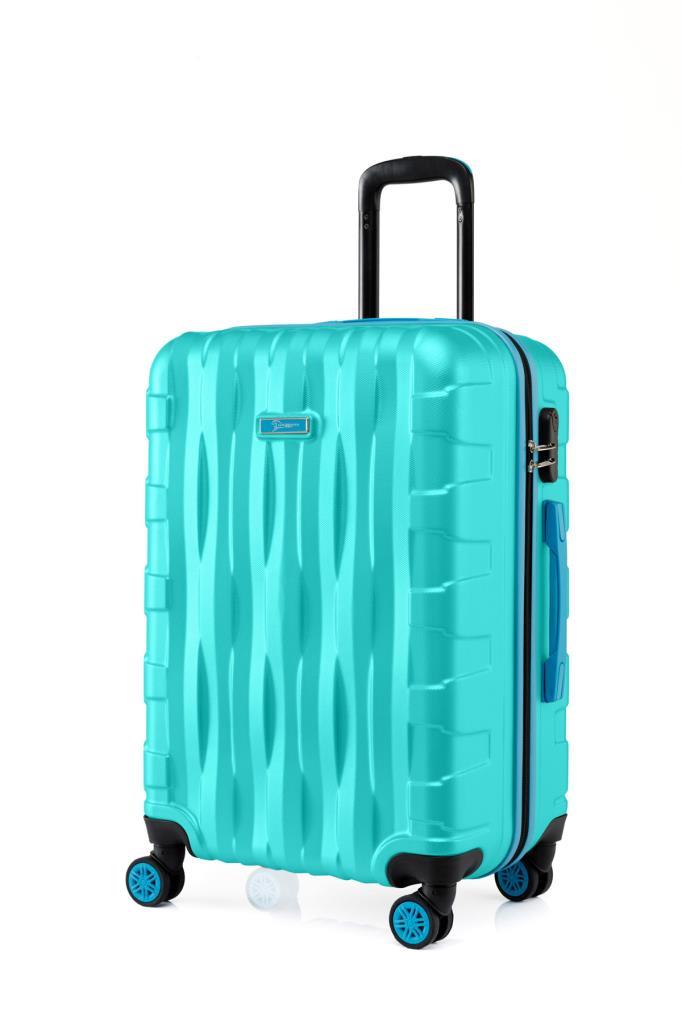 Büyük Boy Valiz 4x2 Teker Su Yeşili 1167