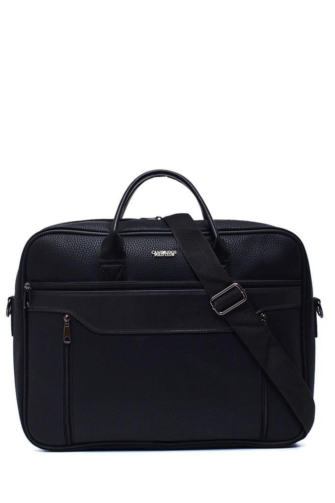 Cambrıdge Polo Club Suni Deri Evrak Çantasi Siyah Plevr50092