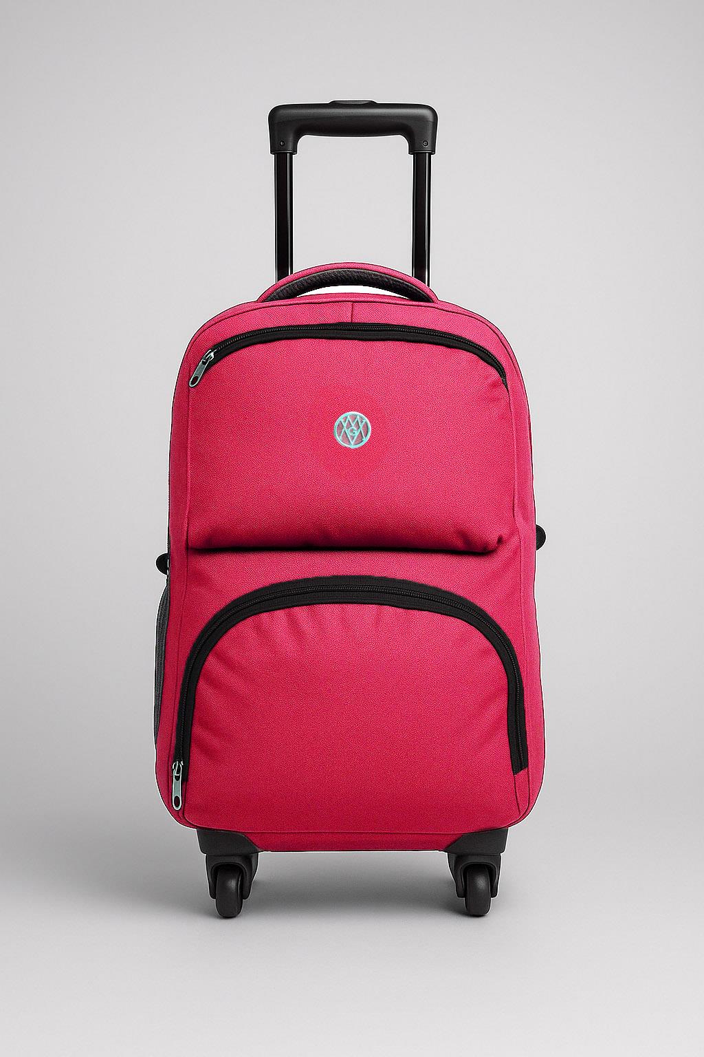 Çekçekli 4 Tekerlekli Sırt Çantası Kırmızı 1175