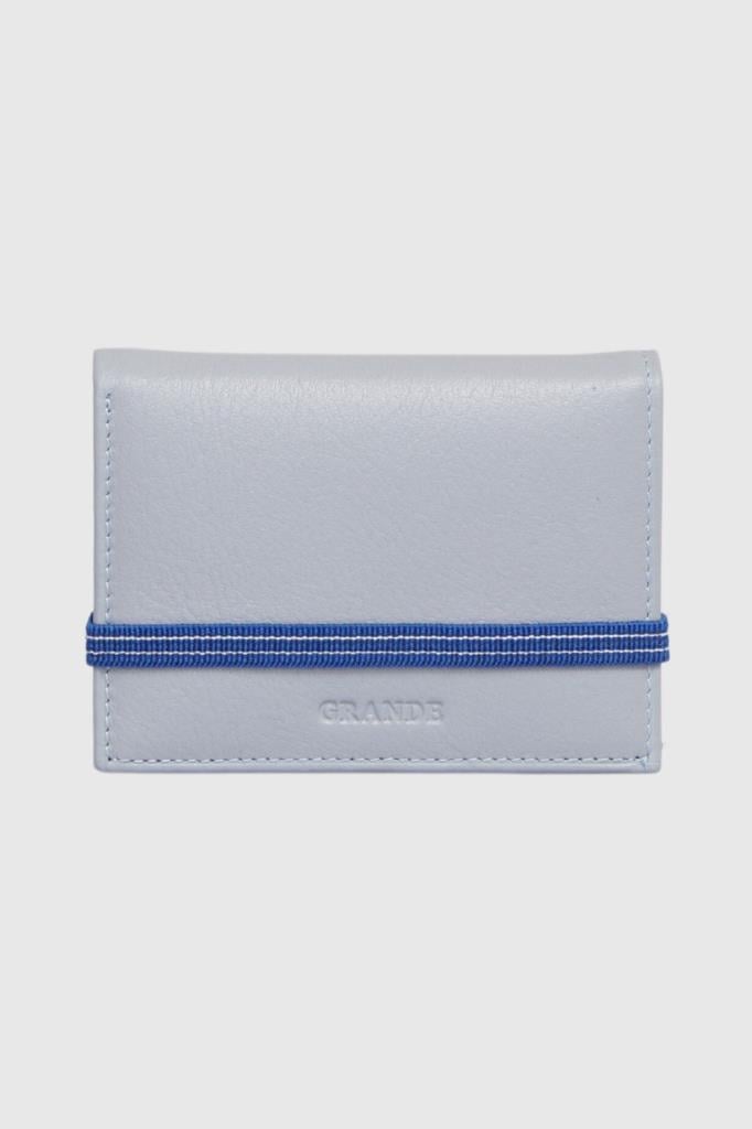 Grande Hakiki Deri Erkek Cüzdanı Buz Mavi 325