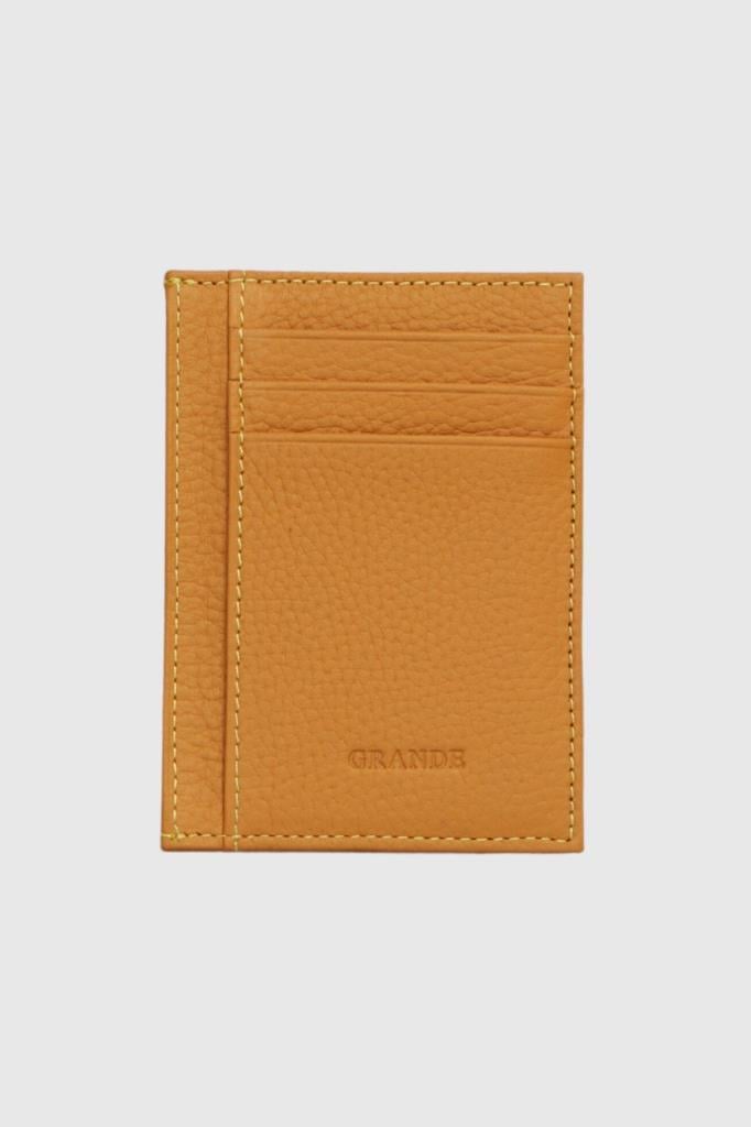 Grande Hakiki Deri Erkek Kartlık Sarı 750