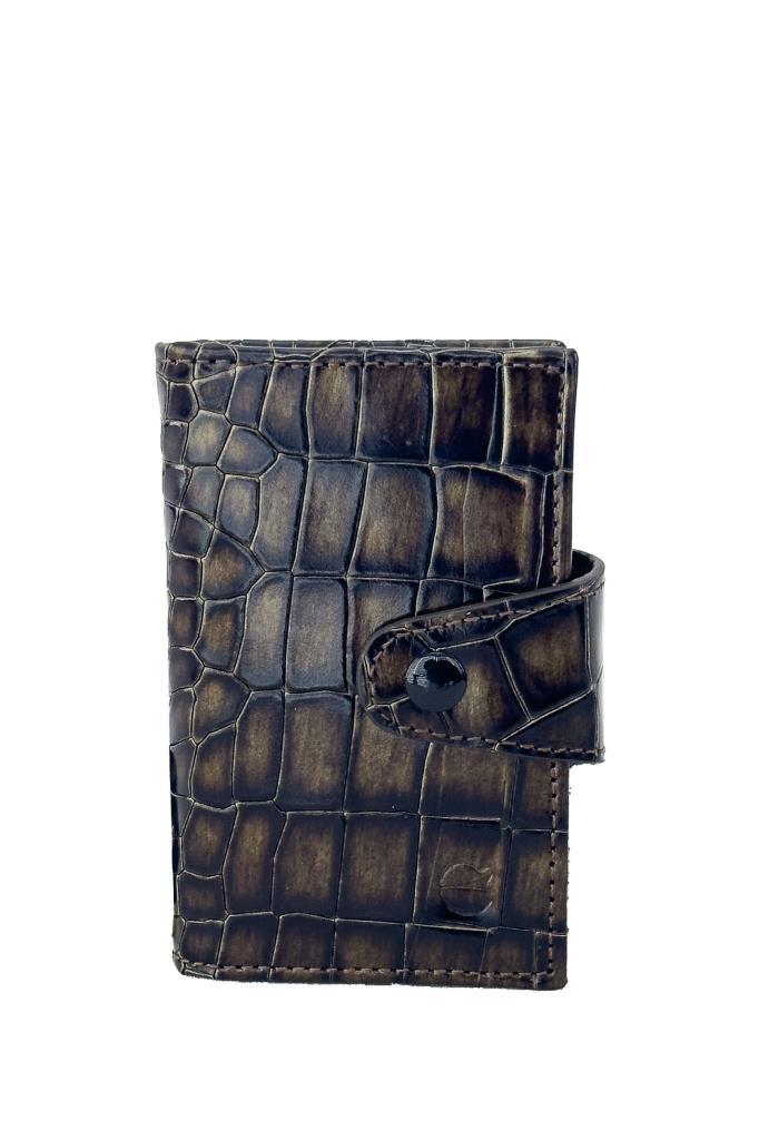 Grande Hakiki Deri Kartlık Kahve 827