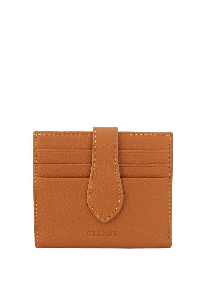 Grande Hakiki Deri Kartlık Turuncu  800