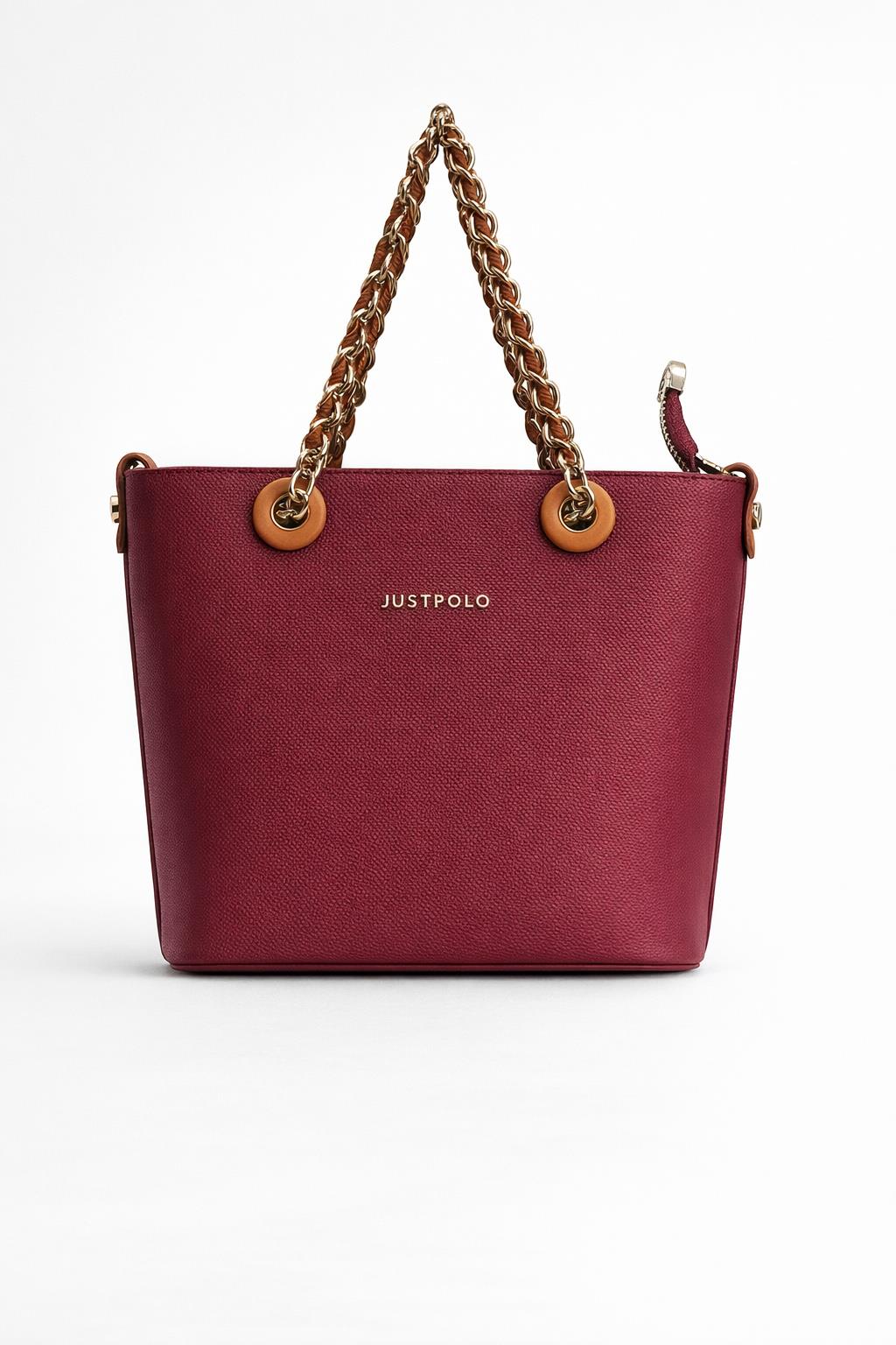 Just Polo Çapraz Askılı Kadın Çantası Bordo  6054