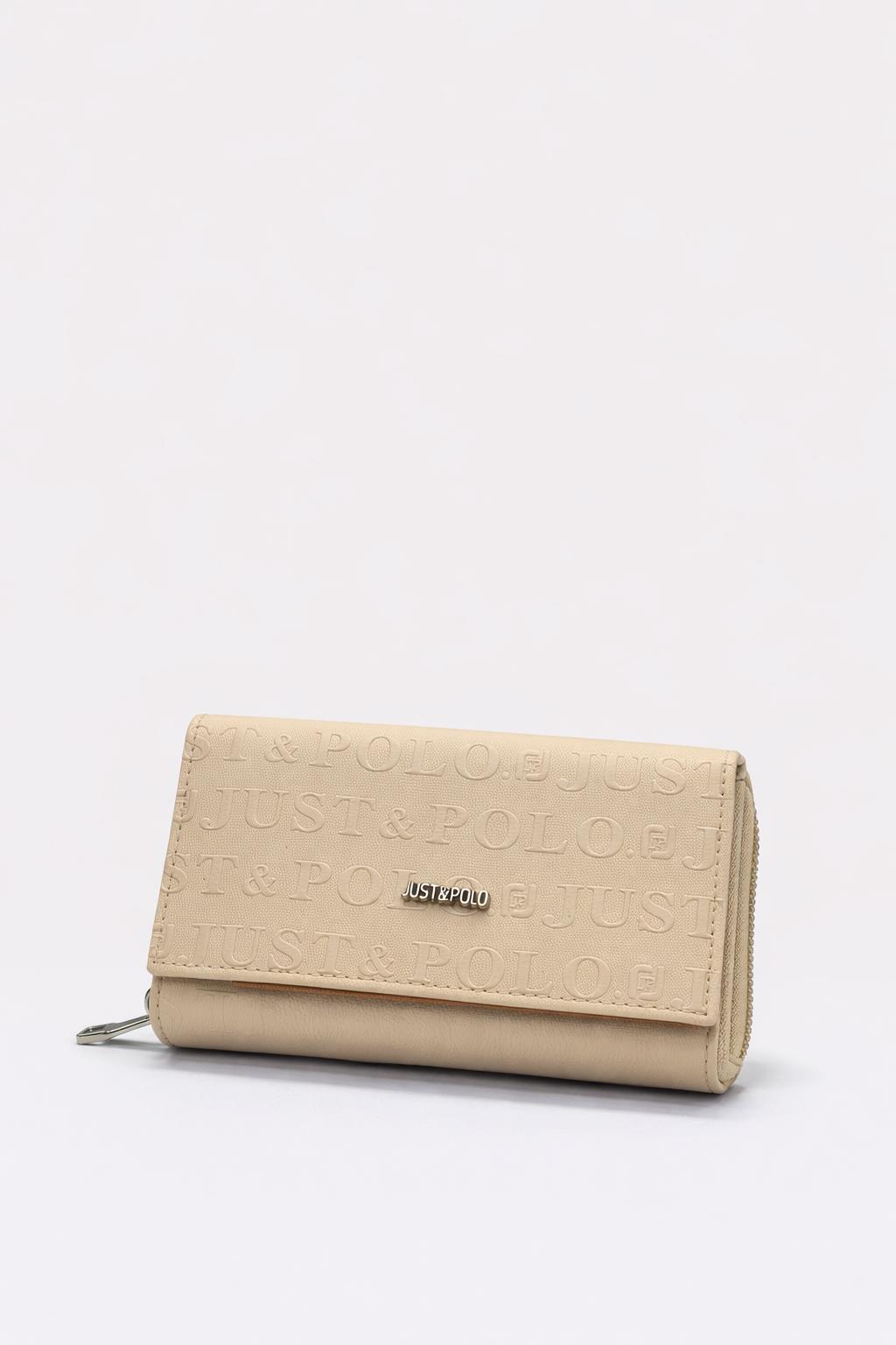 Just Polo Kadın Cüzdan Krem-Taba 1003