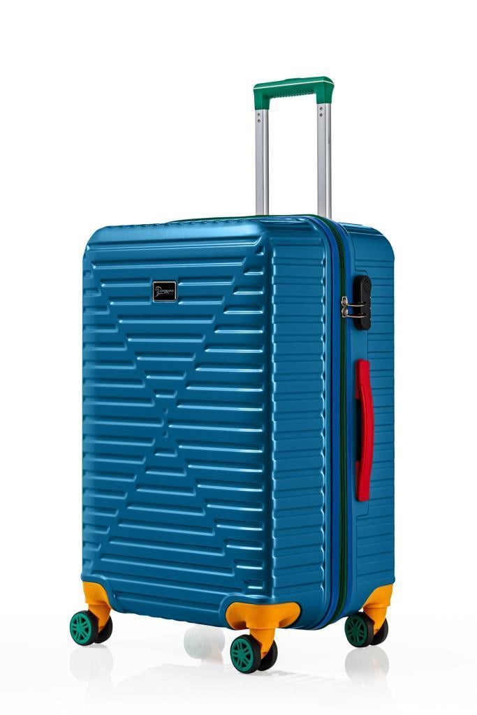 Kabin Boy %100 Polikarbon Valiz 4x2 Teker Mavi 1088