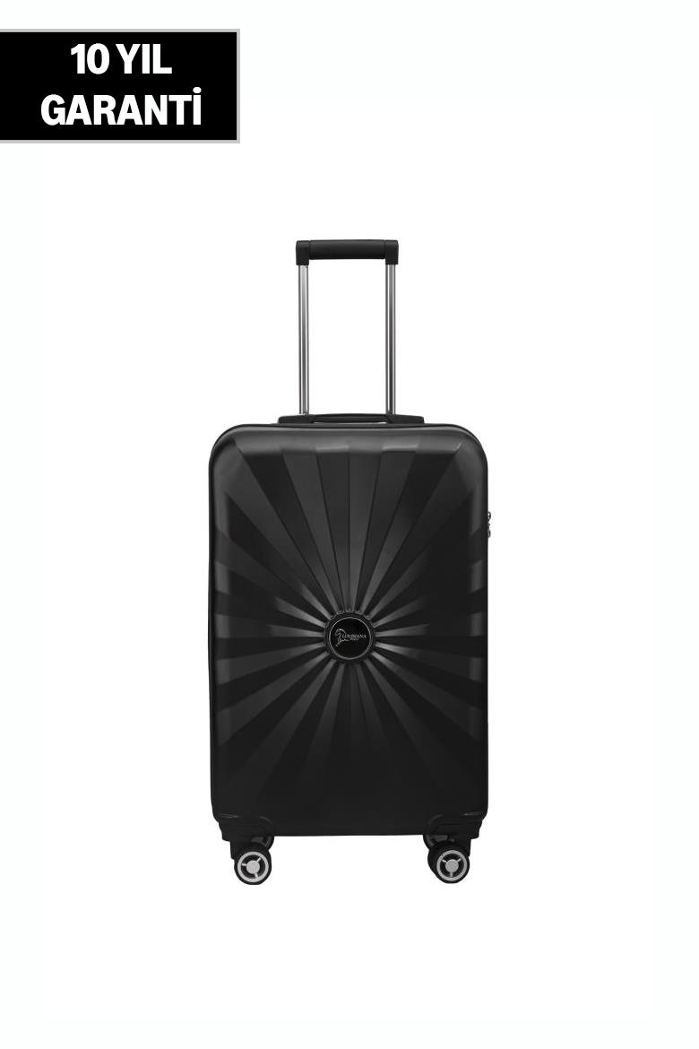 Kabin Boy %100 Polikarbon Valiz 4x2 Teker Siyah 1809
