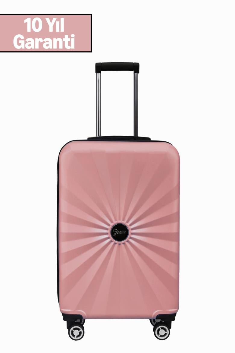 Kabin Boy %100 Polikarbon Valiz 4x2 Teker Rose 1809