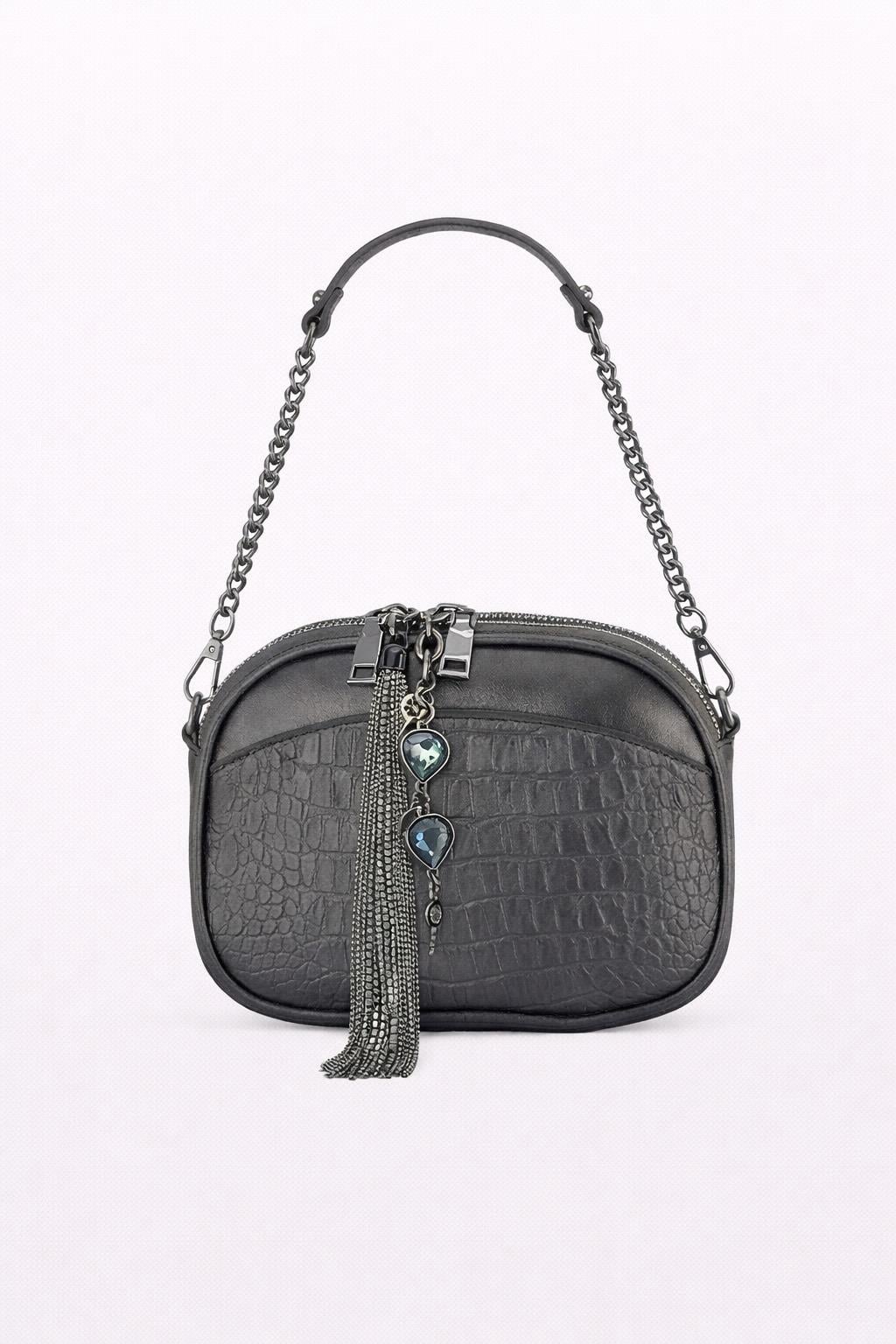 Kriste Bell Kadın Çanta Çapraz Askılı Pewter 26260