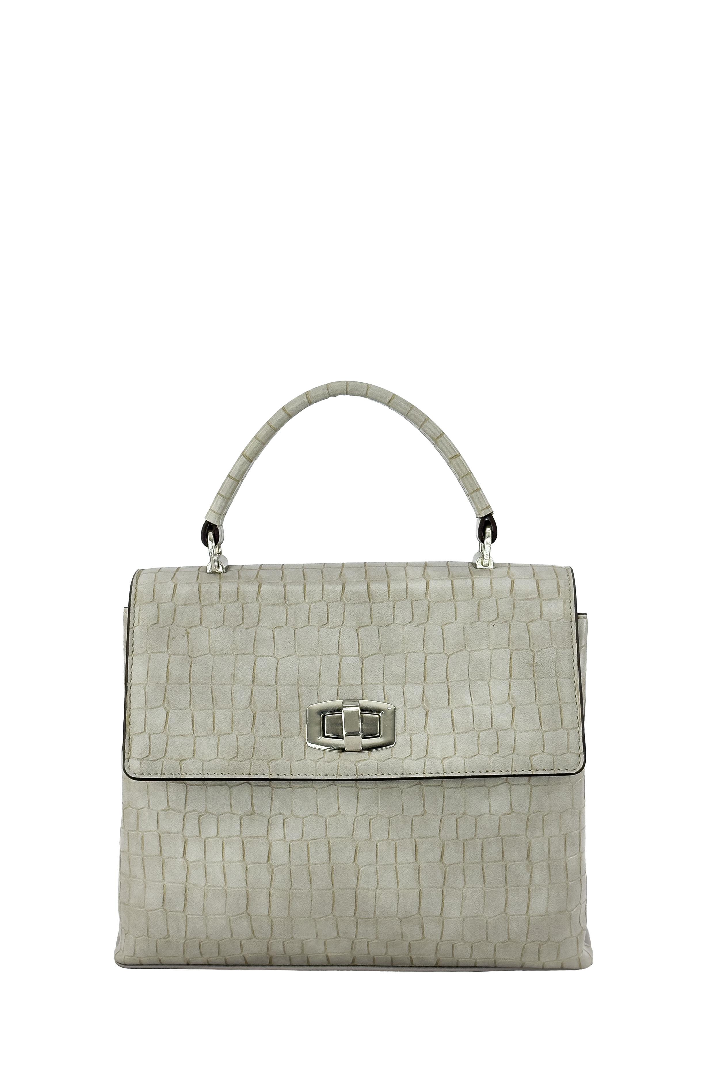 Kriste Bell Kadın Çanta Kroko Gri 7145