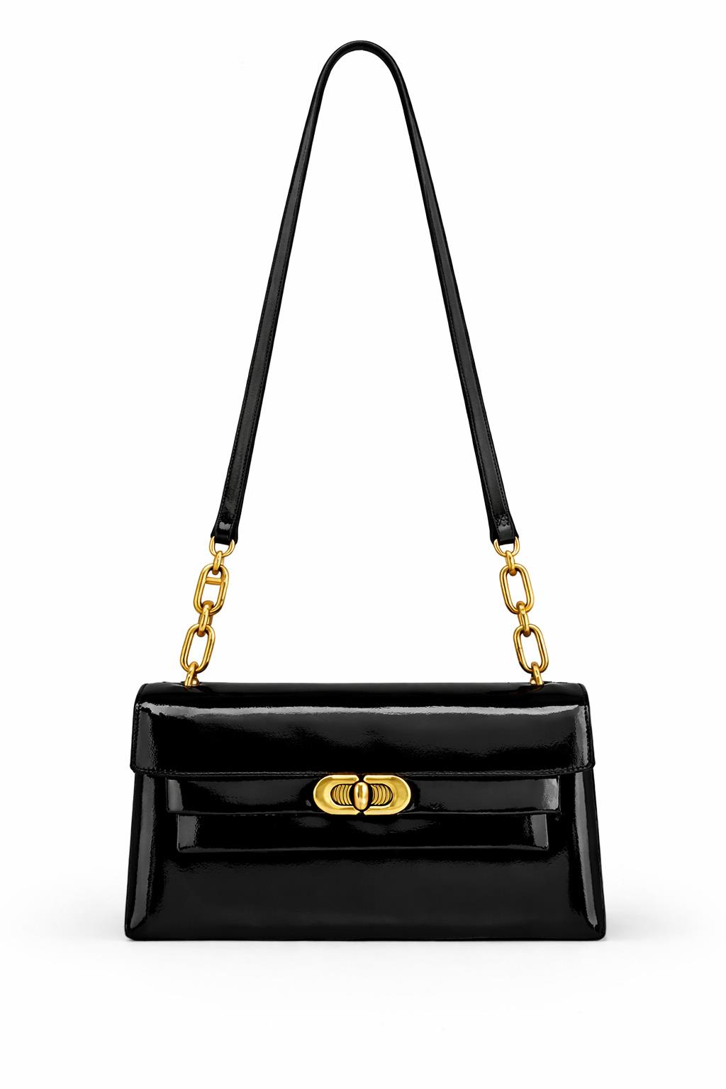 Kriste Bell Kadın Çanta Rugan Siyah 26761