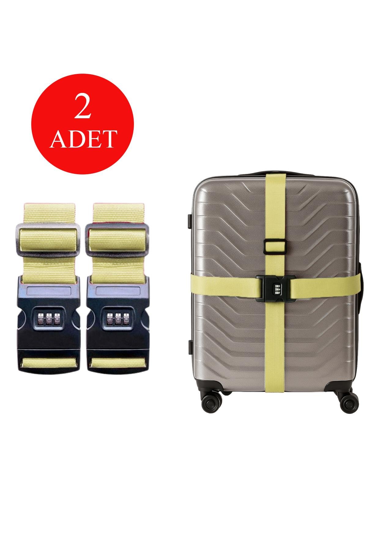 Louisiana Polo 2'li Unısex Şifreli Valiz Kemer Krem 2008