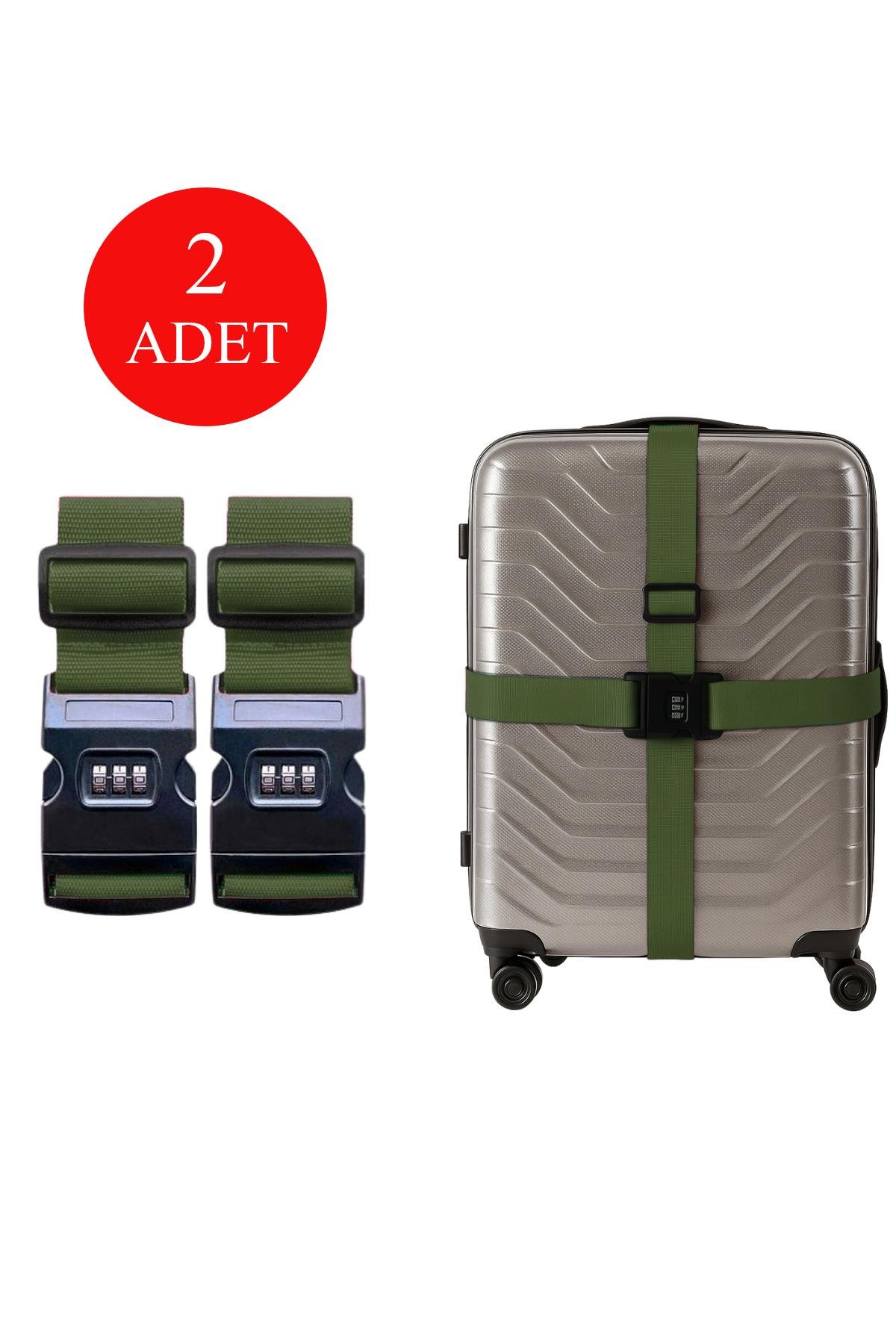 Louisiana Polo 2'li Unısex Şifreli Valiz Kemer Haki 2008